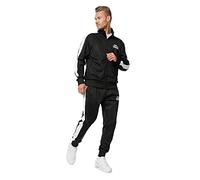Lonsdale Pember Traje de Correr, Negro, XXL para Hombre