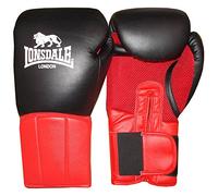 Lonsdale Performer Guantes de Boxeo, Todo el año, Unisex, Color Rot/Schwarz, tamaño 340 g