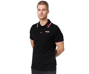 Lonsdale Polo de algodón para hombre, corte ajustado, manga corta | Camisa de golf de tela suave con botones, ligera, transpirable y cómoda - Camisetas para ocio, oficina y uso diario