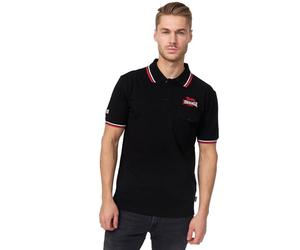 Lonsdale Poloshirt Lynton Maglia a Maniche Lunghe, Negro (Schwarz), Small (Talla del Fabricante: Small) para Hombre