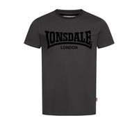Lonsdale Potternewton Camiseta, Gris y Negro, L Hombres