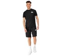 Lonsdale PRESTWOOD - Conjunto de camiseta y pantalones cortos para hombre, ajuste normal, color negro/blanco, 3XL