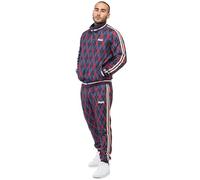 Lonsdale Redford Chándal, Azul Marino/Rojo/Crudo, XL para Hombre