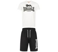 LONSDALE Ropa para correr 'Mair' negro / blanco XL negro / blanco