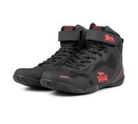 Lonsdale Rufford, Zapatillas de Boxe Unisex Adulto, Negro Rojo, 46 EU