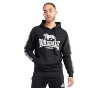 Lonsdale Scousburgh Sudadera con Capucha, Blanco/Negro, 3XL para Hombre