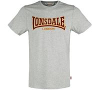 Lonsdale Slim Fit T-Shirt Classic Camiseta, Hombre, Gris, L