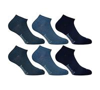 Lonsdale Sneaker 6 Pares Calcetines, Algodón (Azul Mix, 39-42)