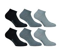 Lonsdale Sneaker 6 Pares Calcetines, Algodón (Gris Mix, 39-42)