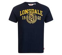 Lonsdale STAXIGOE T-Shirt, Dark Navy/Yellow, L Men's