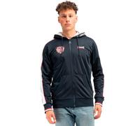 Lonsdale Strathmore Chaqueta de Entrenamiento, Azul Marino/Blanco/Rojo, XXL para Hombre