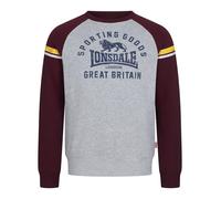 Lonsdale Bregis Sudadera, Gris, XXL para Hombre