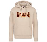 LONSDALE Sudadera 'Classic' arena / amarillo / borgoña XXL arena / amarillo / borgoña