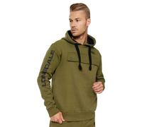 Lonsdale Rushen Sudadera con Capucha, Verde, M para Hombre