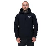 Lonsdale Sudadera con Capucha para Hombre TALMINE Regular Fit, Negro/Blanco, L