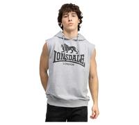 Lonsdale Sudadera con capucha sin mangas Bignor XL, gris, XL