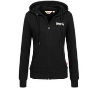 LONSDALE Sudadera con cremallera 'CALDER VALE' negro / blanco L EUR