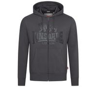 LONSDALE Sudadera con cremallera 'Krafty' antracita / negro S antracita / negro