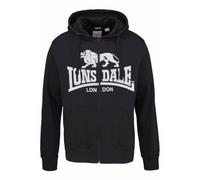 LONSDALE Sudadera con cremallera 'Krafty' negro / blanco XXXL negro / blanco
