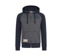 LONSDALE Sudadera con cremallera 'Slough' navy / azul moteado XXXL navy / azul moteado