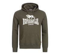 Lonsdale Sudadera con capucha Fremington para hombre Gris/Verde/Blanco S