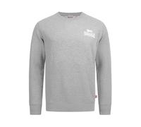 LONSDALE Sudadera 'LONGRIDGE' gris moteado / blanco XL EUR