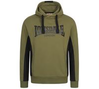 LONSDALE Sudadera oliva / negro M oliva / negro