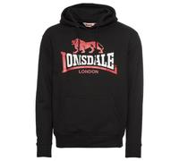 LONSDALE Sudadera rojo / negro / blanco XXL rojo / negro / blanco