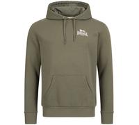 Lonsdale Sudadera con Capucha Talmine para Hombre, Verde, Blanco, L