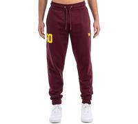 Lonsdale Pantalones de chándal Sumburgh Oxblood/Yellow M para hombre