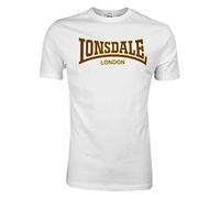 Lonsdale T-Shirt Classic Slimfit - Maglia a Maniche Lunghe Hombre, Blanco (weiß), Small (Talla del Fabricante: Small)
