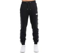 Lonsdale Tenston Pantalones de chándal, Blanco/Negro, S para Hombre