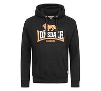 Lonsdale THURNING - Sudadera con capucha para hombre, negro/naranja/blanco., XXL