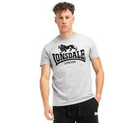 Lonsdale Tullig Camiseta, Gris y Negro, S Hombres