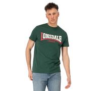 Lonsdale Two Tone T-Shirt, Bottle Green/Red/Crudo, 3XL Hombre, Botella Verde/roja/cruda, 3XL