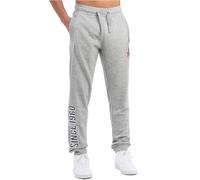 Lonsdale Virkie Pantalones de chándal, Marl Grey/Navy/Red, L para Hombre