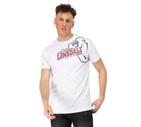 Lonsdale Walkley Camiseta, Blanco, XL Hombres
