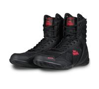 Lonsdale Zapatillas de Boxeo Unisex Heskin, Negro y Rojo, 39 EU
