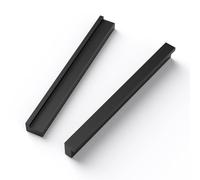 LONTAN 10 Pieza Tiradores Cajones Muebles 160mm Tiradores De Dedo Negros De Aluminio Adecuados Para Armarios Cajones Cocina Dormitorio Y Oficina