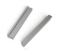 LONTAN 10 piezas Tiradores Cocina Plata 128mm Tiradores De Dedo De Aluminio Manijas de Cajón Tonos Neutros Potencia La Decoración General Del Espacio Interior