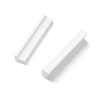 LONTAN 2 Piezas Tiradores para Muebles 96mm Aleación de Aluminio Tiradores Blanco para Cajones Manija de Cajón de Estilo Moderno con Tornillo de Armario