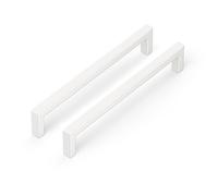 LONTAN 25 piezas Tiradores Armarios 128mm Mostrador de Cocina Manija de Puerta Retro Blanco Manija de Cajones Cajón de Acero Inoxidable Muebles de baño