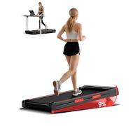 LONTEK Cinta de Correr con Inclinación 9%, 10KM/H Cinta de Andar para Casa, Pantalla LED, Mando a Distancia, 2.5CV Walking Pad, Caminadora Electrica para Casa, Capacidad de Carga de 136 KG