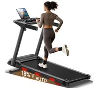 LONTEK Cinta de Correr con Inclinación Automática 18%,1-12 km/h