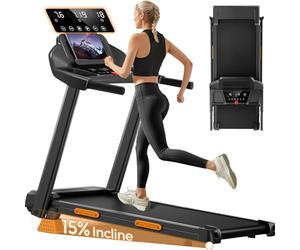 LONTEK Cinta de Correr Plegable con Inclinación 9%, Cinta de Andar Plegable 12KM/H,Caminadora Electrica para Casa Equipado con un Motor de 3,0 CV y Pantalla LED,Soporte 136KG