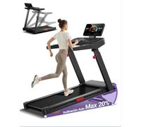 LONTEK Cinta de Correr Plegable con Inclinación Automática 20%, 3,5 CV
