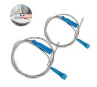 Lonwiner - Lote de 2 hurones con manivela de 3 m & 5 m, hurón desatascador de tuberías profesionales, desatascados, sonda de desatascado para inodoro, fregadero, canalización