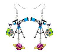 LONYOO Acrílico Asunto Pendientes Colgar Volver a la Escuela Joyería Divertido Física Química Astronomía Regalos para Profesores Mujer Niña (Astronomía)