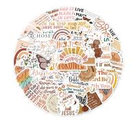 LONZIKP 100 piezas inspiradoras y motivadoras vintage, boho retro, impermeable, stickers positivas para ordenador portátil, teléfono, botella de agua, monopatín, maletín, guitarra libro de recortes