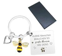 LONZIKP Llavero de Regalo para Maestra con Corazón como Agradecimiento para Maestra, Niñera, Regalo de Despedida para Profesor de Escuela Primaria